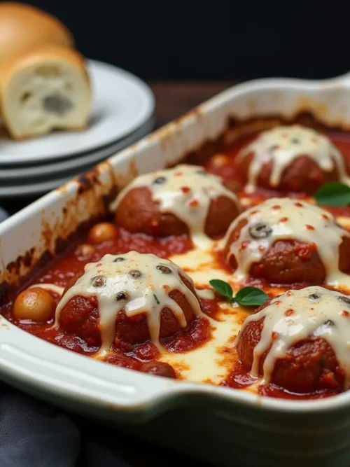 Dump and Bake Meatball Casserole