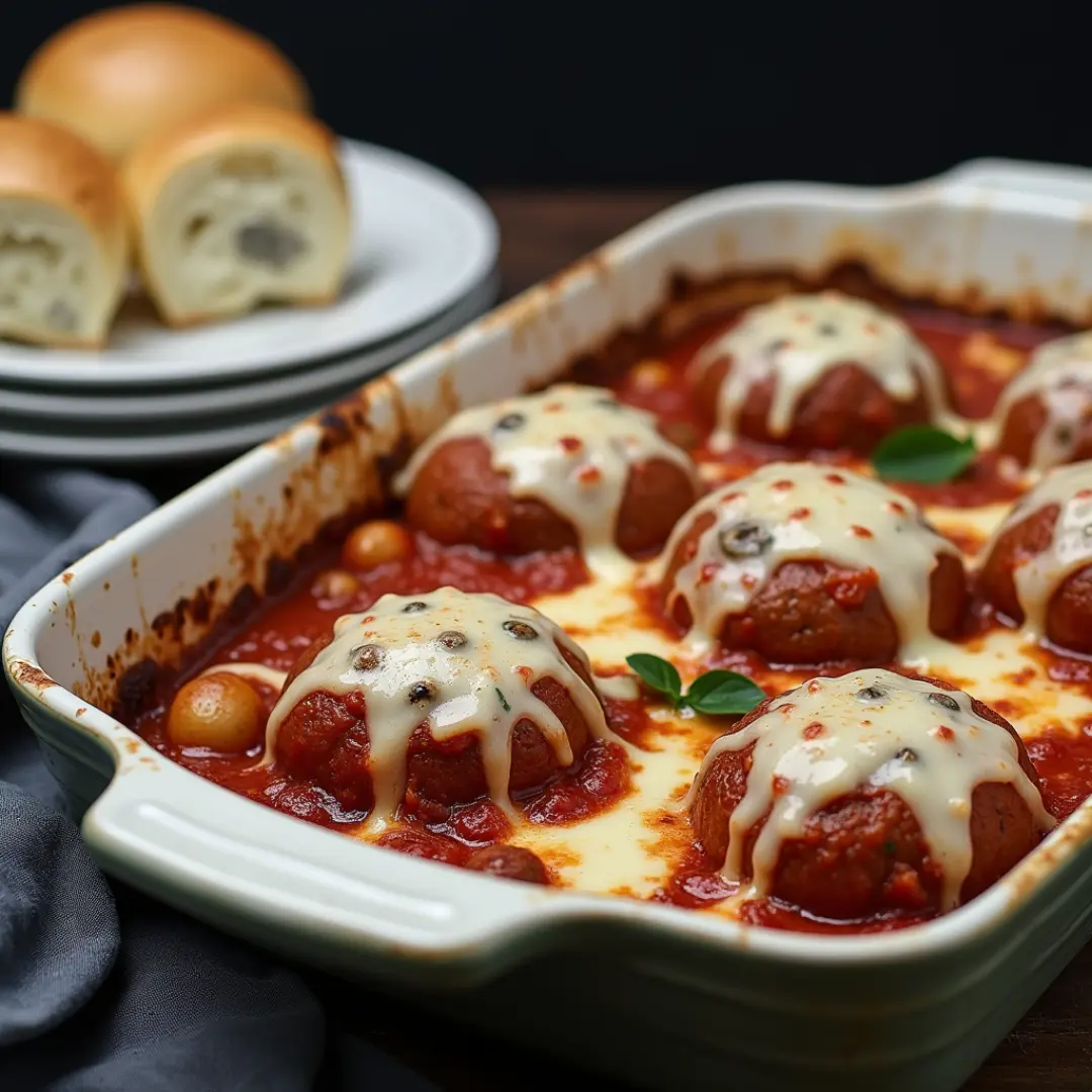 Dump and Bake Meatball Casserole