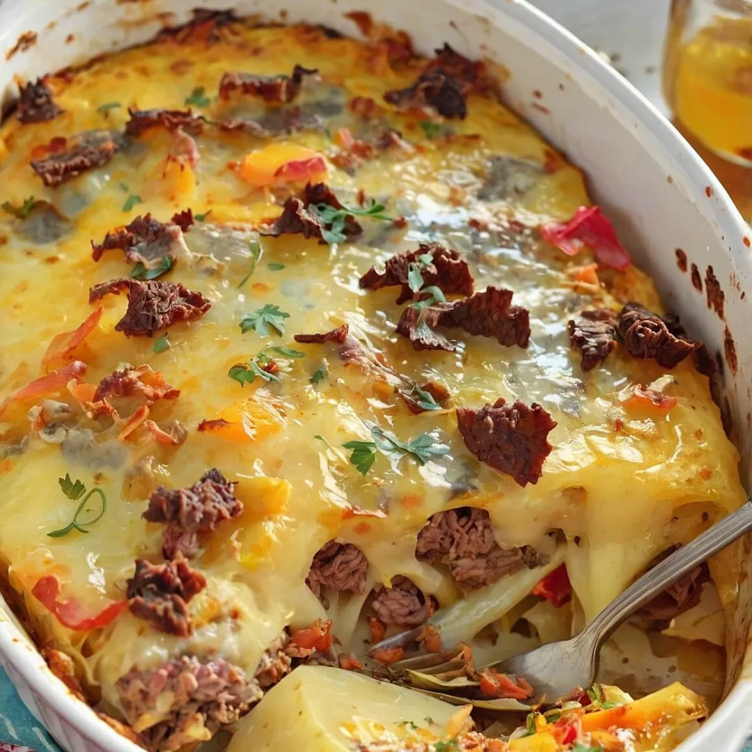 The Ultimate Meat and Potato Casserole